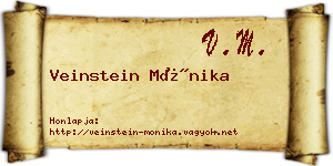 Veinstein Mónika névjegykártya